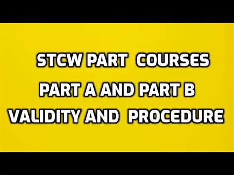 online stcw course validity.